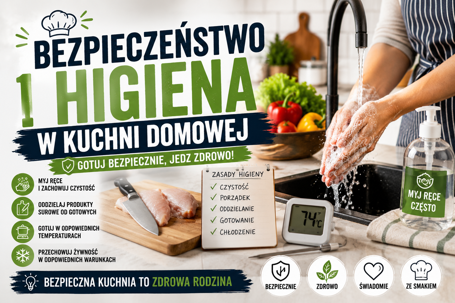 Bezpieczeństwo i higiena w kuchni domowej