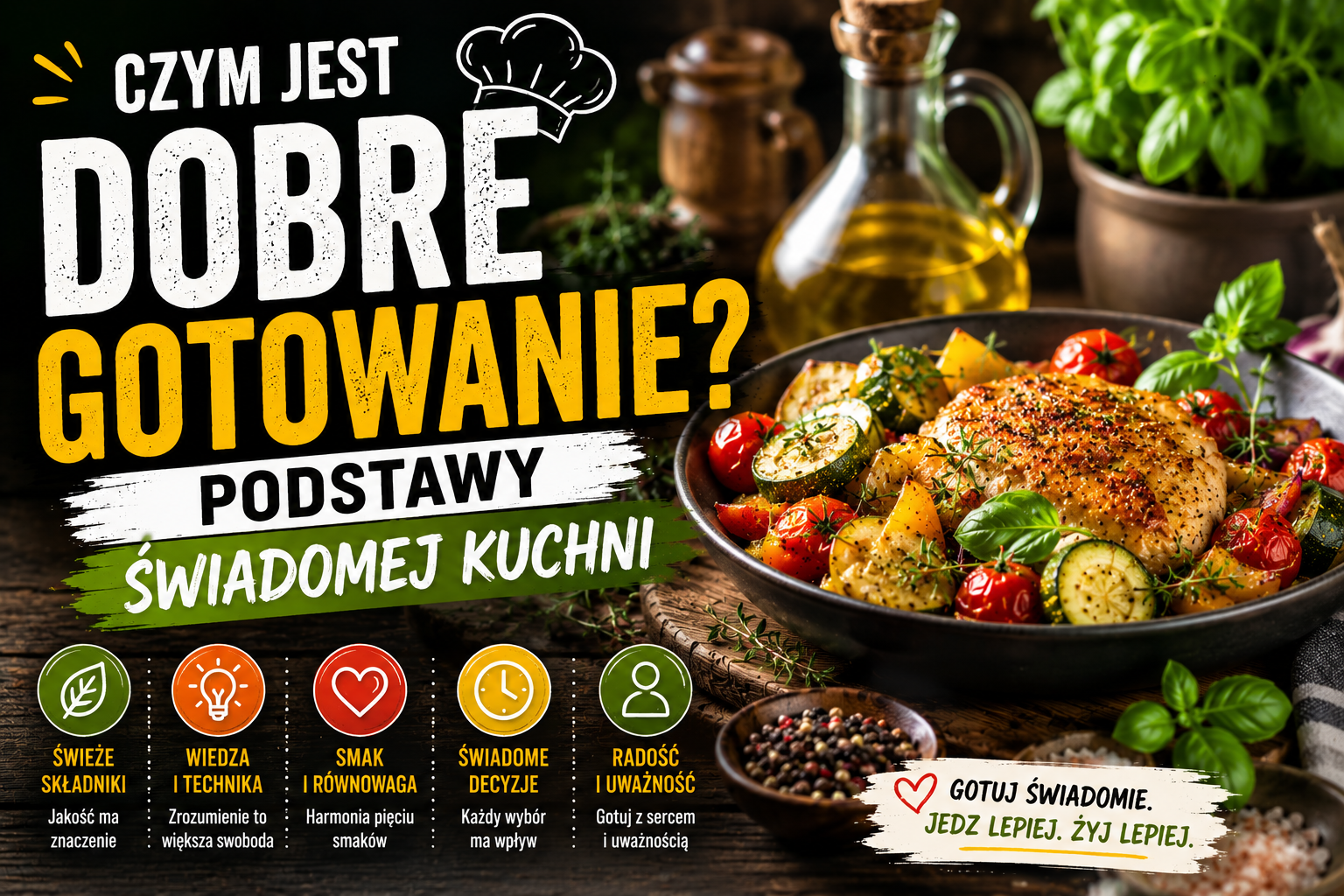 Czym jest dobre gotowanie? Podstawy świadomej kuchni